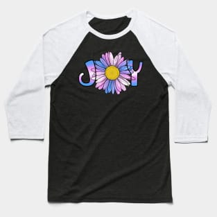 Trans Joy Daisy Baseball T-Shirt